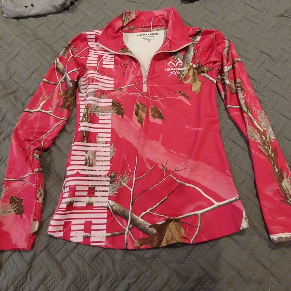 Women's realtree quarter zip pullover